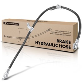 A-Premium Front Driver Brake Hydraulic Hose Compatible with Select Toyota and Lexus Models - Prius 2010-2015, Prius Plug-In 2012-2015, CT200h 2011-2017, 1.8L - Replace# 9094702F84