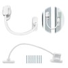 Bwintech 5 Pack White Keyless Window Restrictor, UPVC Window Security