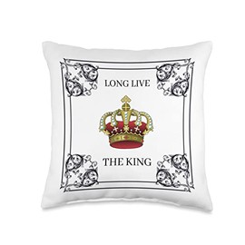 Long Live The King UK King Charles Coronation Celebration Throw Pillow