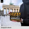 LANOLU Retro Blechschild OPAS SERVICE - Schild Werkstatt OPA -