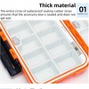 Waterproof Fishing Tackle Box, Waterprays, Organizer with Removable Dividers (Black)