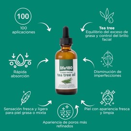 Life180 Serum de Tea Tree , 52 ml (100 Porciones)