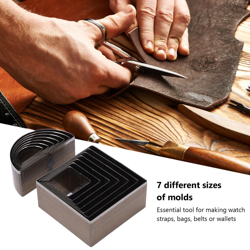 14 Pcs Leather Cutting Mold 2 Shape Exquisite High Carbon