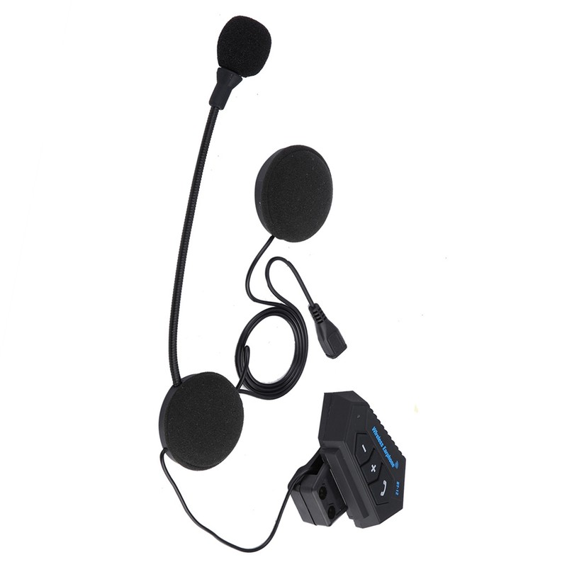 1 Pair Motorcycle Helmet BT Headset Headphone Speakers Support Handsfree