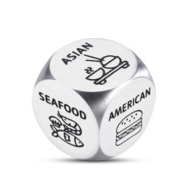 Stocking Stuffers for Women Men Adults, Christmas Gag Gifts Game Dice, Anniversary Steel Food Dice for Couples Girlfriend Boyfriend Wife Husband Santa Swap Gift Exchange Dice White Elephant Gifts