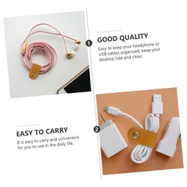 CIYODO 10 Pack Headphone Wire Holder Wire Organizers Cord Organizers Anti-winding Data Cable Storage Tie