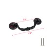 Geesatis 10 Pcs Vintage Swing Drop Bail Black Aluminum Alloy