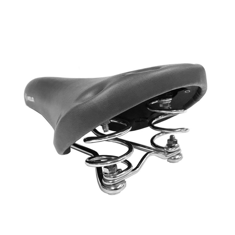 Velo VL-6067 Coil Spring Saddle BLACK SL-OTR-M002