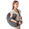 Rotator Cuff Pillow for Left/Right,Arm Shoulder Pillow,Dark Grey,L