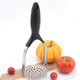 Potato Masher Stainless Steel Potato Masher, Vegetable Masher, Potato Masher for Dishwasher Safe, Mashed Potatoes, Creamy Mashed Potatoes (27.5 x 9.4 cm)