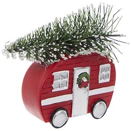 S&C Gifts - Adorno para caravana con árbol de Navidad