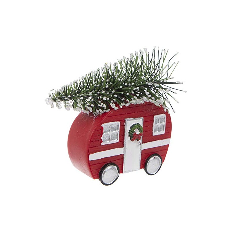 S&C Gifts - Adorno para caravana con árbol de Navidad