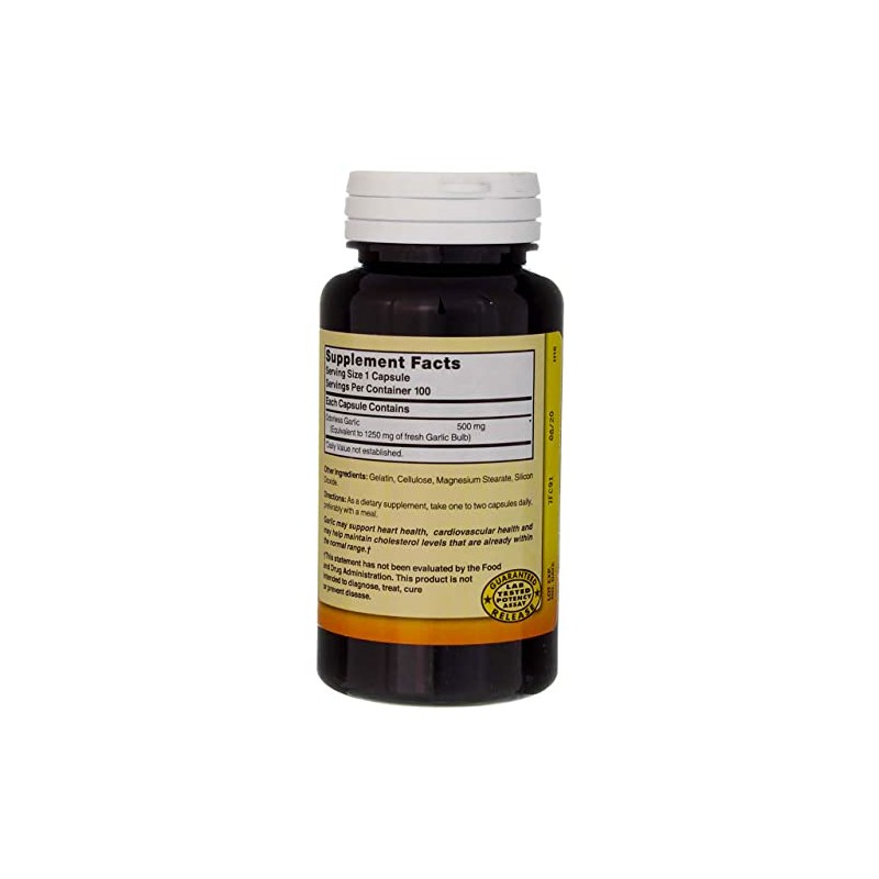 NAT B ODORLSS Garlic TB 1250MG100