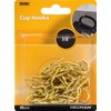 Hillman 592001 Cup Hooks, 7/8-Inch, Brass, 40-Pack