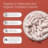 NaturaLife Labs Organic D-Mannose 1300 mg with Organic Cranberry Extract