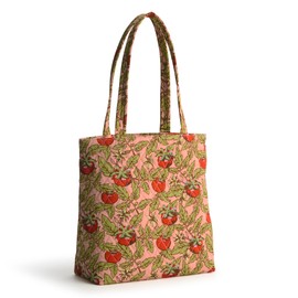 Vera Bradley Premium Cotton Tote, Tomato Vines