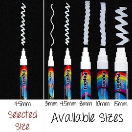 Dry Erase Small Tip Marker White 4.5mm