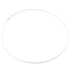 Length 18 1.1mm Stiff Flexing Cable Wire 925 Sterling Silver Necklace