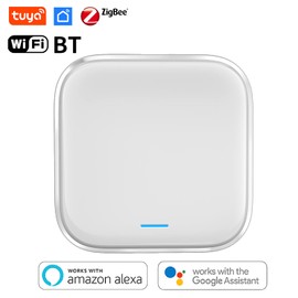 Splenssy Smart Home Hub, Smart Multimode Gateway, Tuya WiFi BT Mesh Zigbee Mini Smart Multimode Hub funktioniert mit 2,4 GHz WiFi Zigbee 3.0 Ersatz für Alexa, Google Assistant, APP-Steuerung