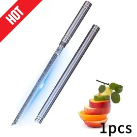 Unbranded Multipurpose Outdoor Portable Fruit-Knife with Sheath, Portable Kitchen Tool~US - 1PCS
