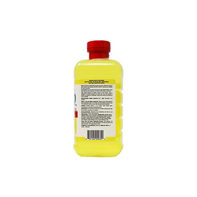REPONE SUERO Electrolyte Solution with Zinc, Rehydrates, Restores Minerals and
