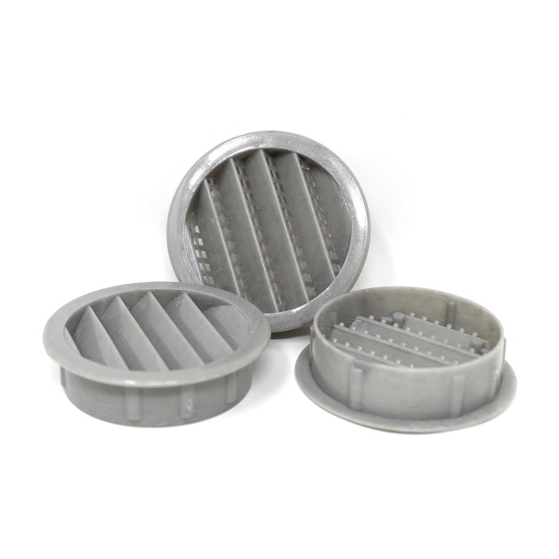 2.5" Round Plastic Louver Soffit Air Vent Reptile Screen Grille