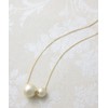 VingTAINE C3130 Double Cotton Pearl Necklace, M, Simple, Cotton