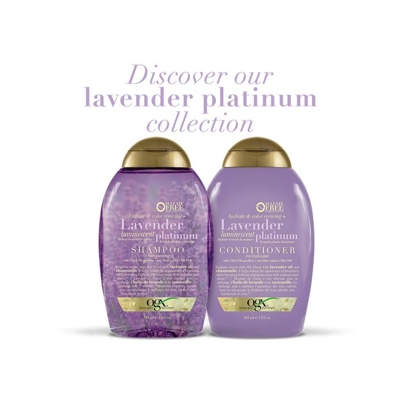 OGX Hydrate & Color Reviving + Lavender Luminescent Platinum Conditioner,