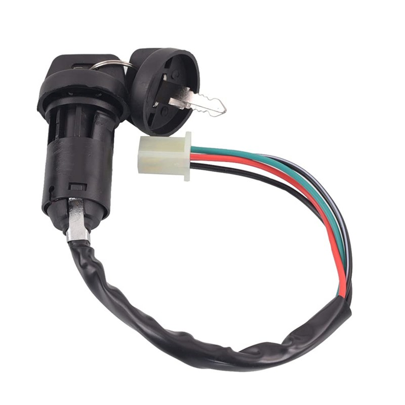 ANCLLO 4 Pin Ignition Key Switch 4 Wire for 50cc