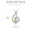KINGWHYTE Women's Necklace 925 Sterling Silver Necklace Heart/Rounder/Infinity/Moon/Bear Letter 925