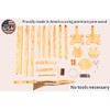 Wood Trebuchet kit for 12 and up, Fully Adjustable, launches