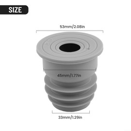 Drain Pipe Seal , Silicone Anti-odor Floor Drain Sewer Deodorant Cover Drain Sewer Pipe Seal for RING Sealing Cover for Bathroom Kitchen(M)