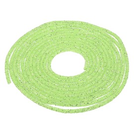 MECCANIXITY 5 Yard 7mm 0.28 inch Glitter Sequins Rope Sequins Rhinestone Tube Cord for DIY Wedding Dresses Costume Clothing Shoes Jewelry Accessory Clear Light Green