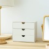 Lunmore 3-Drawer Vanity Organizer, Compact Storage Organization Drawers Set for