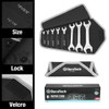 DURATECH Super-Thin Open End Wrench Set, SAE, 8-Piece, Including 1/4",