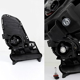 AKKON - For Mazda 3 Mazda3 Sedan/Wagen 4-Door Yellow Fog Lights Driver/Passenger Lamps w/Switch/Bulbs/Bezel