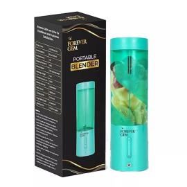 FOREVER GEM Portable Blender- 15oz- USB Rechareable- Personal Juicer Cup-6Blades