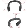 Portable Neck Fan with Music Speakers Wearable Rechargeable Fan with