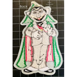 Unbranded Sesame Street: The Count Embroidered Iron-on Patch