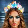 Kilshye Light Up Mermaid Crown Starfish Tiara Shell Headband Hair