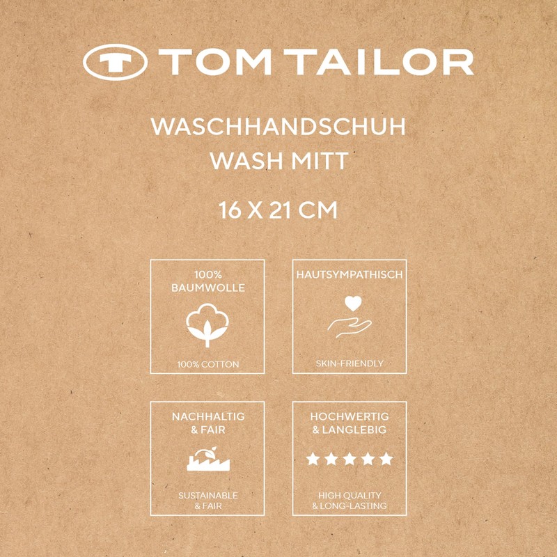Tom Tailor Wash Mitts Set of 6 16 x 21