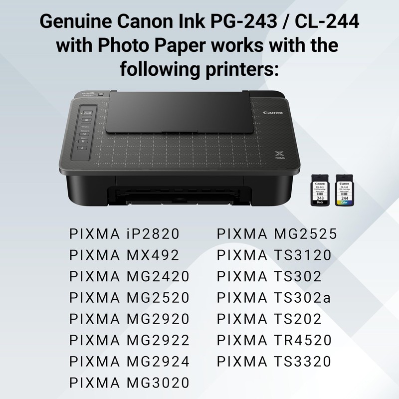 Canon PG-243 / CL-244 Genuine Ink Value Pack (2 Cartridges),