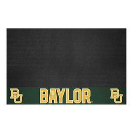 FANMATS 18309 Baylor Bears Vinyl Grill Mat - 26in. x 42in. - Deck Patio Protective Mat | Oil, flame, and UV resistant