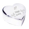 Chris Bag Of Goodies 17th 17 Seventeen Seventeenth Years Old Birthday Heart Shaped Trinket Box Keepsake Gift Ideas for Girls Her