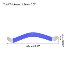 PATIKIL Guitar String Spreaders Rubber Coated Fretboard Cleaning Tools Stainless Steel Blue for Guitar Maintenance and Care Pack of 2