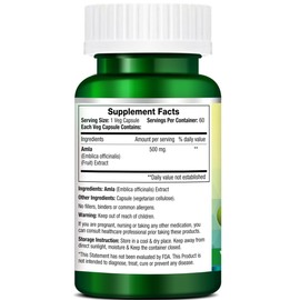 Morpheme Remedies Morpheme Remedies Amla 500 mg - 60 Veg Capsules