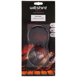 Wiltshire Bar B Egg Rings, 4 Piece Pack 1.5x8.89x7.49 centimeters Black (23-BARBSER)
