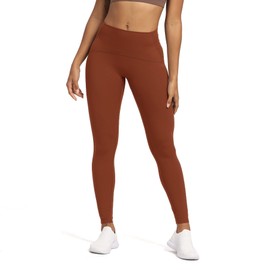 Aoxjox High Waisted Workout Leggings for Women Tummy Control High Rise Scrunch Buttery Soft Scarlett Yoga Pants 27" (Cherry Mahogany, Small)