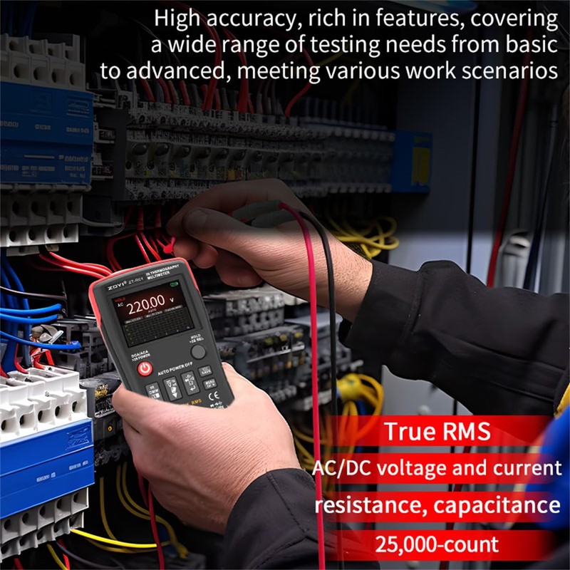 ZOYI Thermal Imaging Camera 2 in 1 True RMS Multimeter