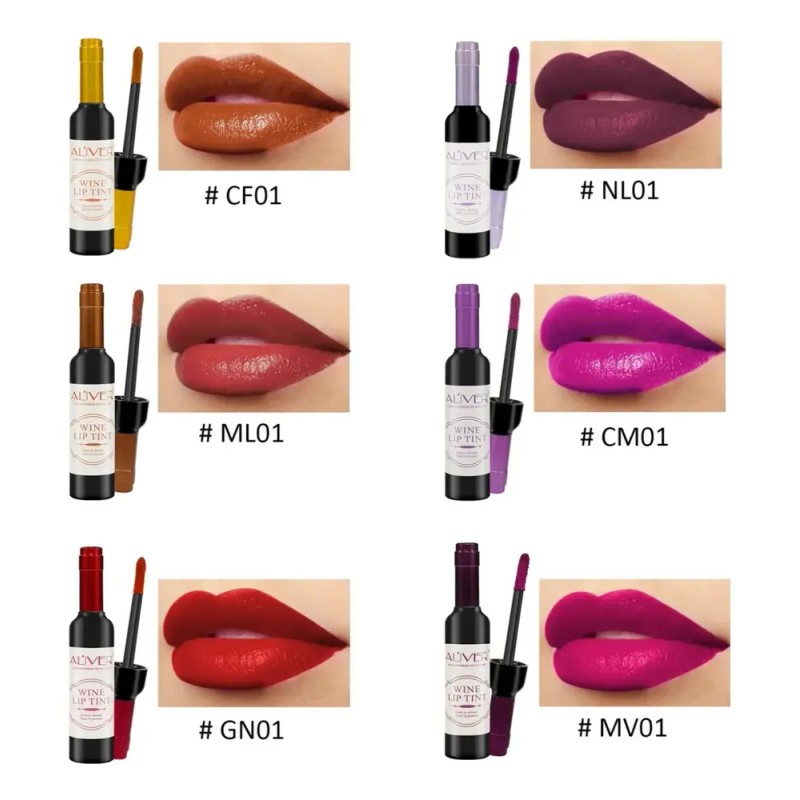 Gloss Labial Resistente Agua + Acabado Intenso | Kit 12p
